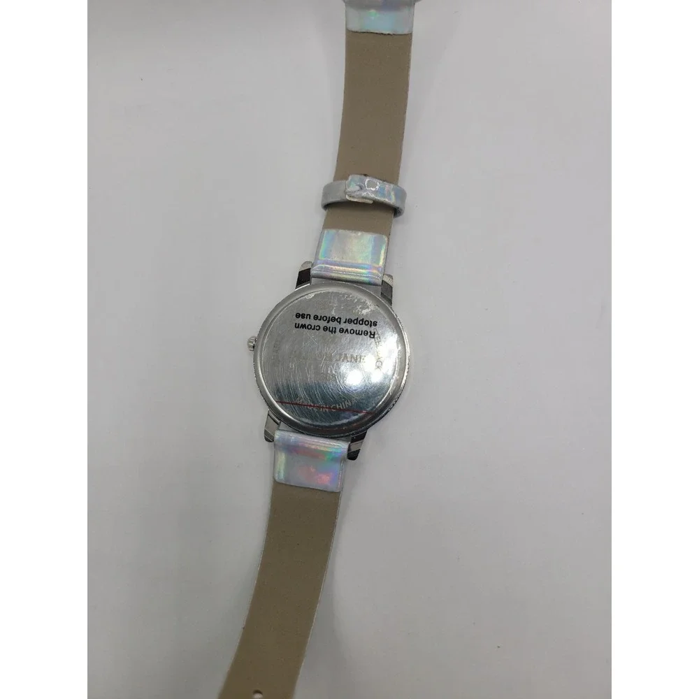 Sailor Jane Women's Quartz Watch Mermaid White Dial Holographic Iridescent Strap